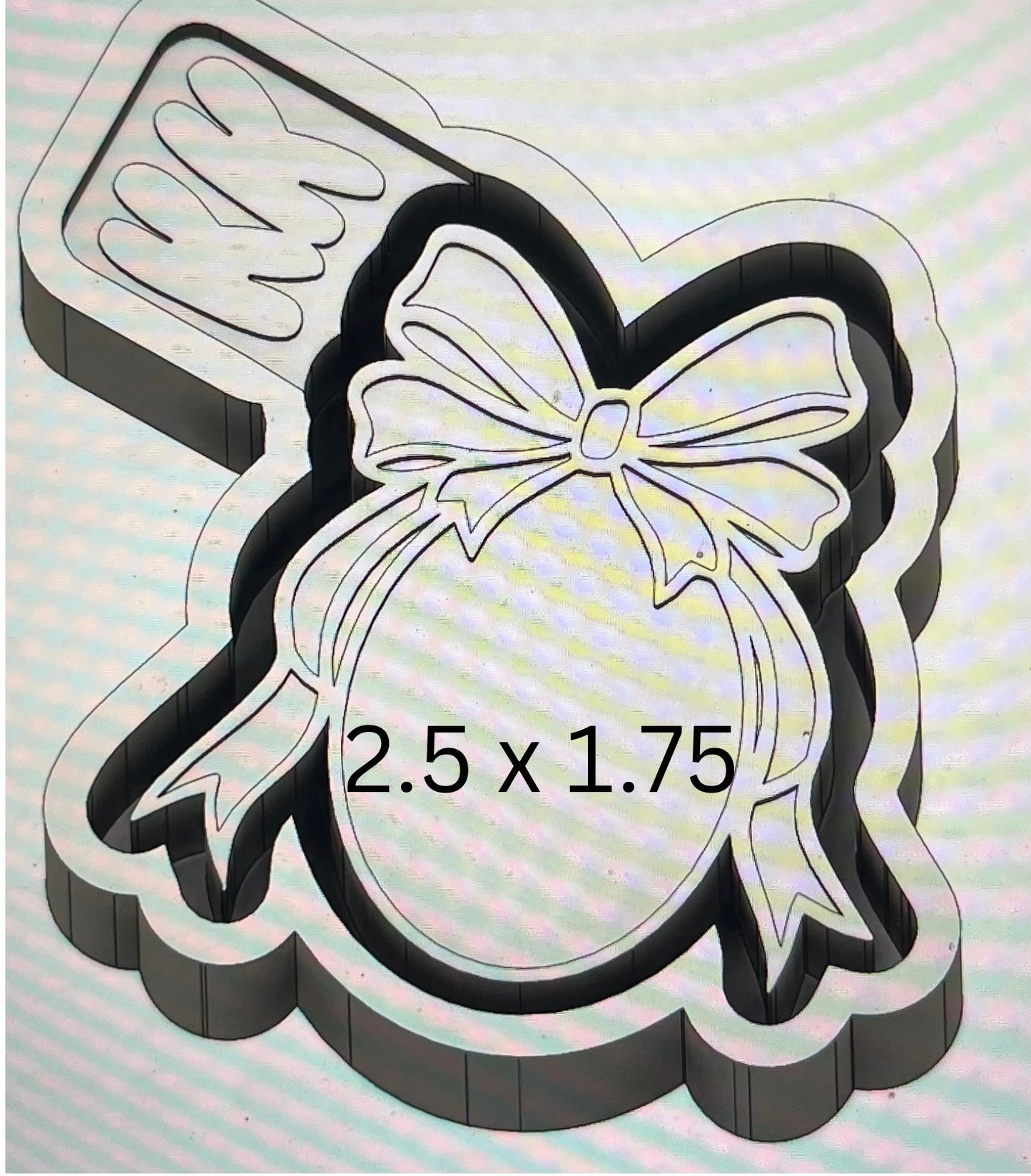 Egg with Fancy Bow Mold