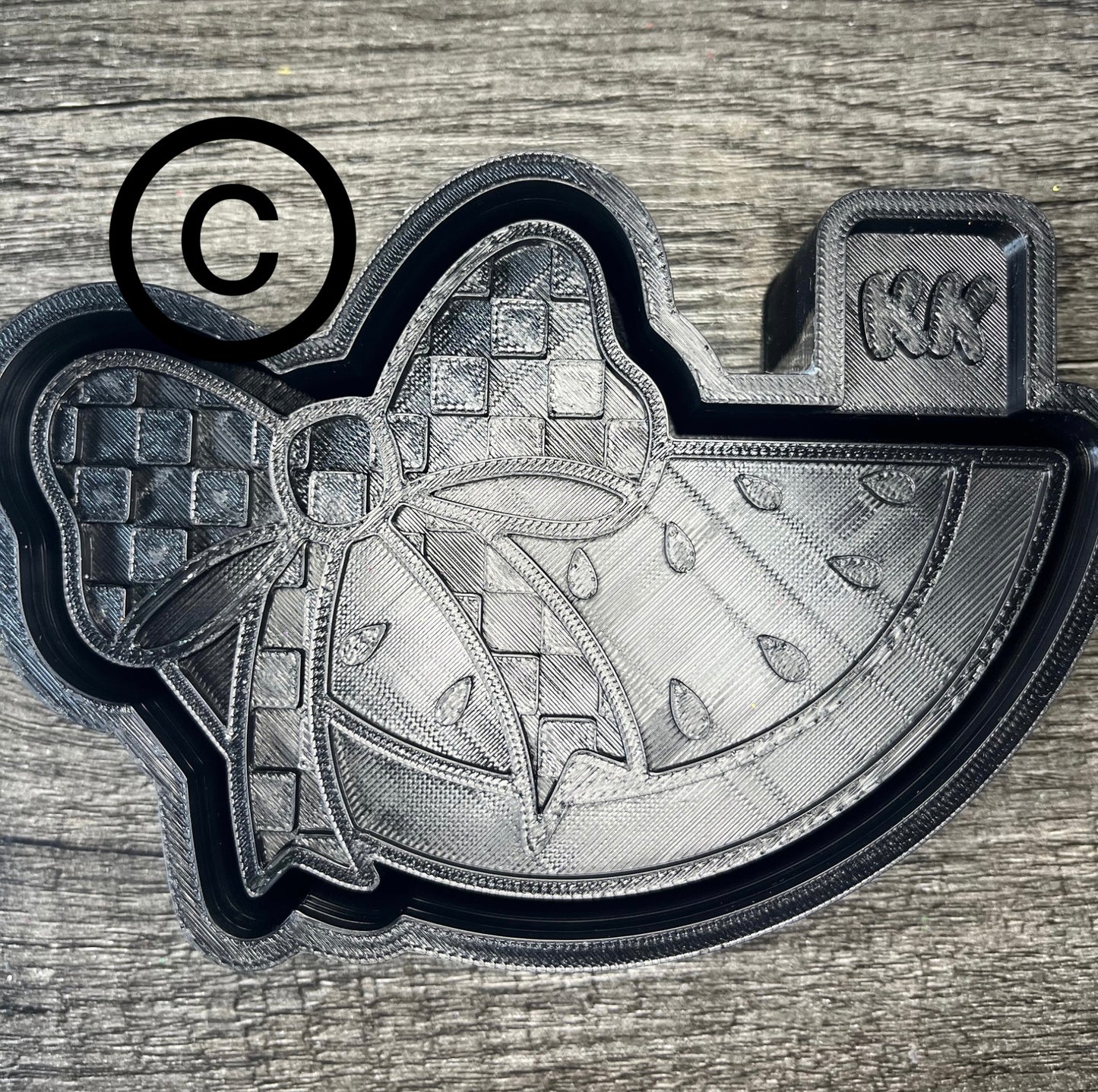 Watermelon with Checkered Bow Mold