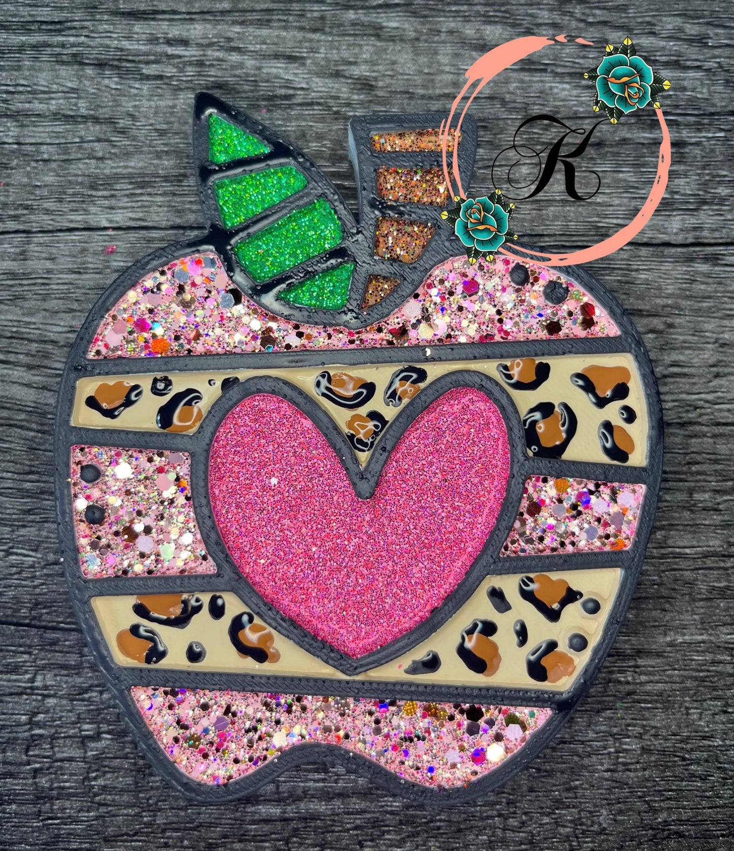 Apple with Heart Freshie