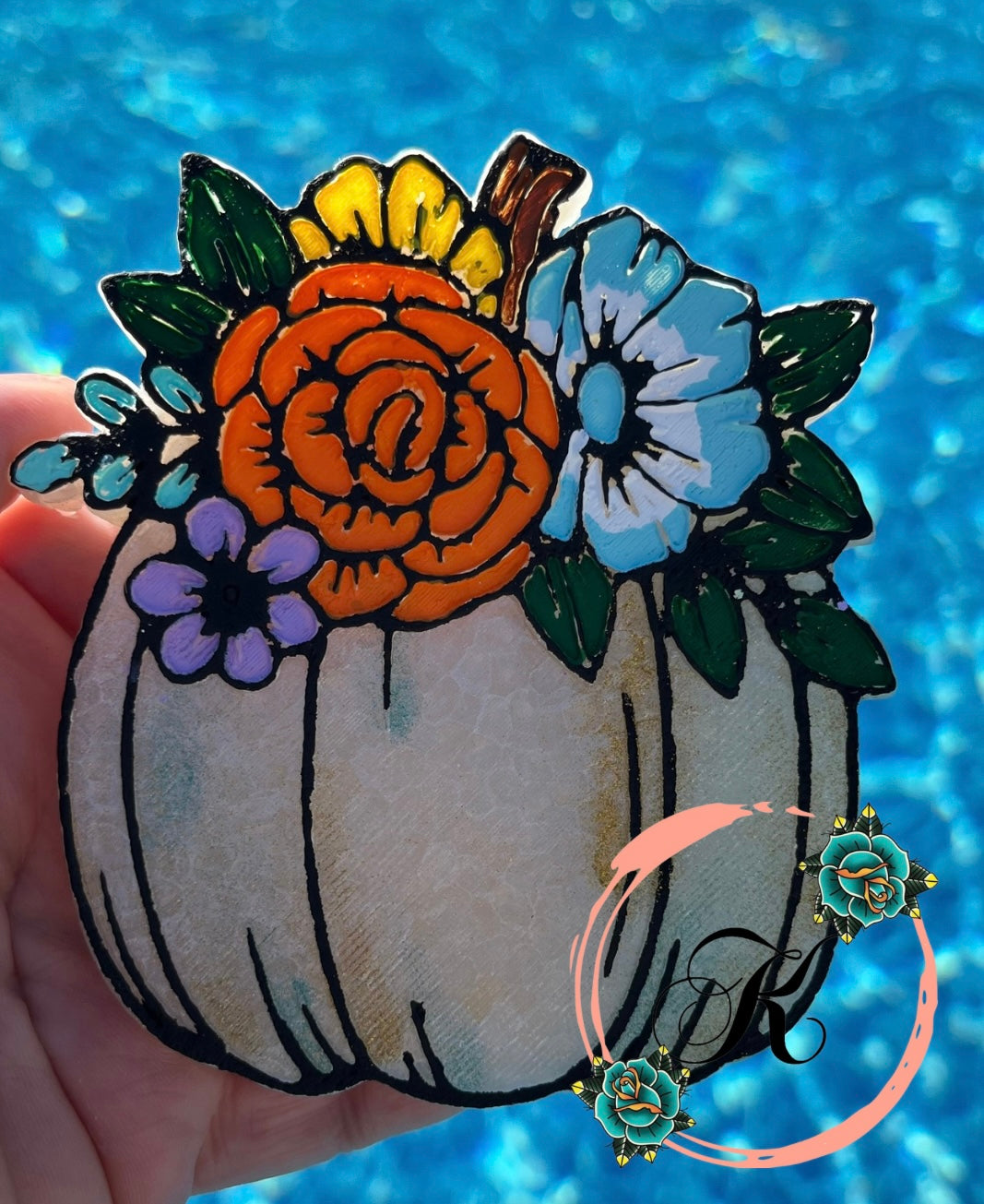 Floral Pumpkin Freshie