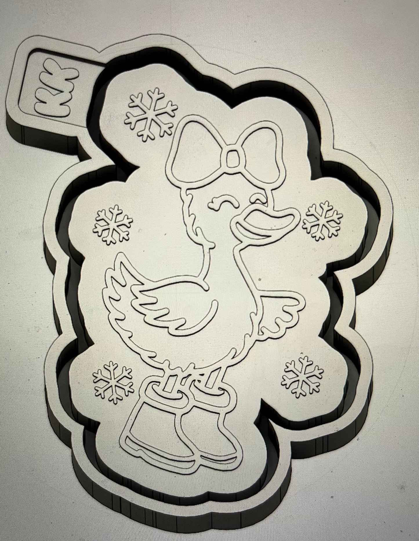 Snowflake Goose Mold