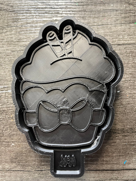 Cupcake with Bow Mold