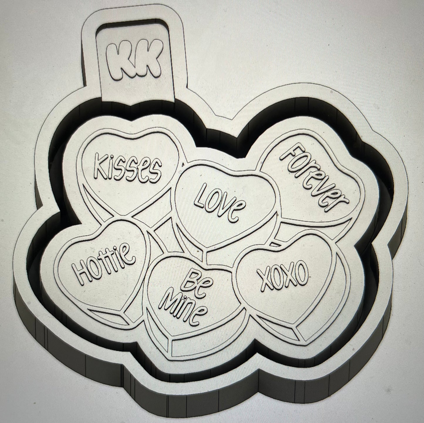 Conversation Heart Cluster Mold