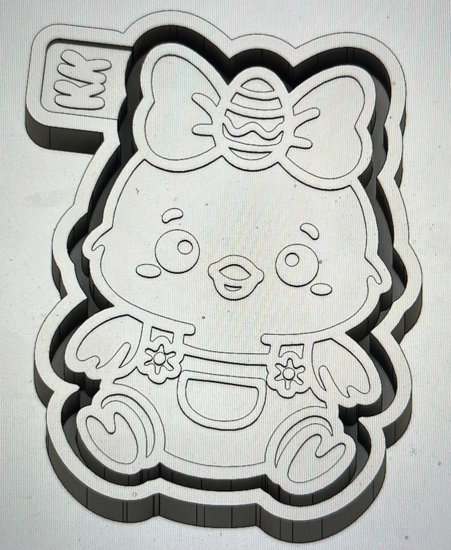 Chick in Overalls Mold