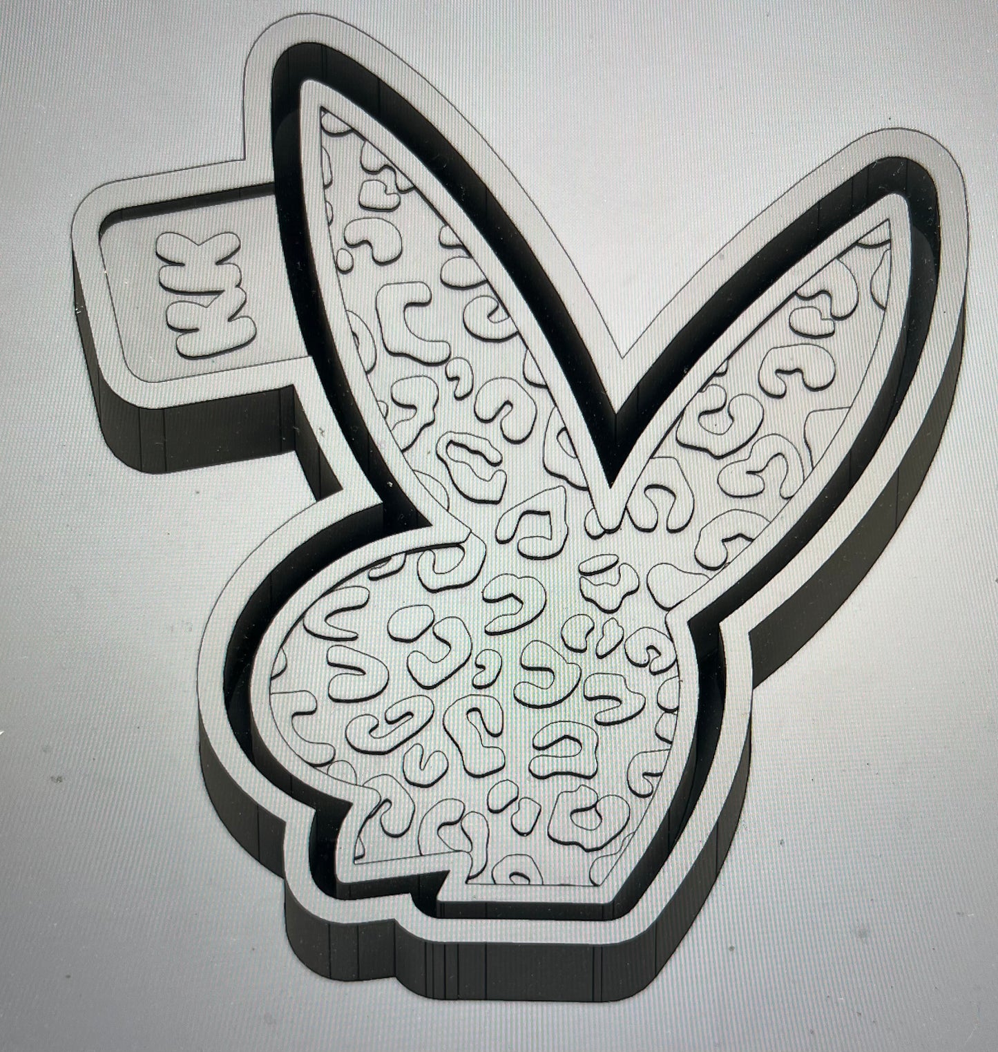 Cheetah Print PB Bunny Mold