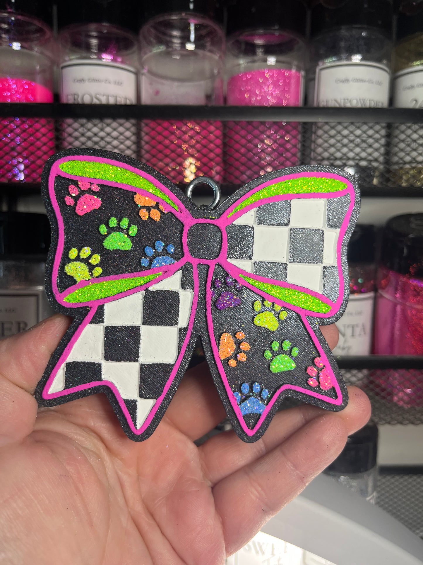 Paw Print Bow Freshie