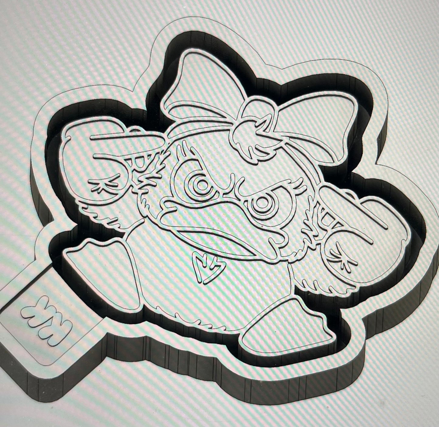 Duck with Middle Fingers Mold