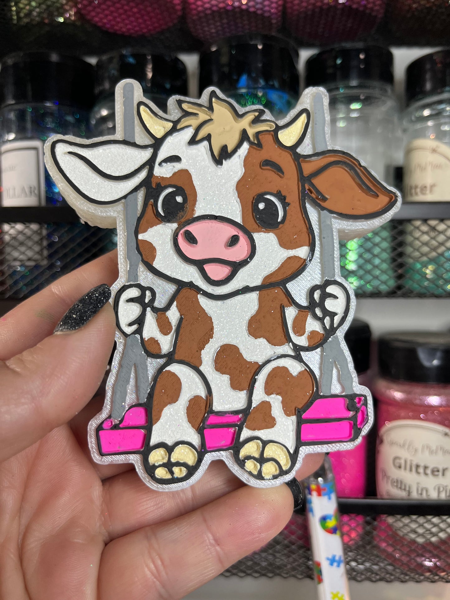 Cow Swinging Freshie