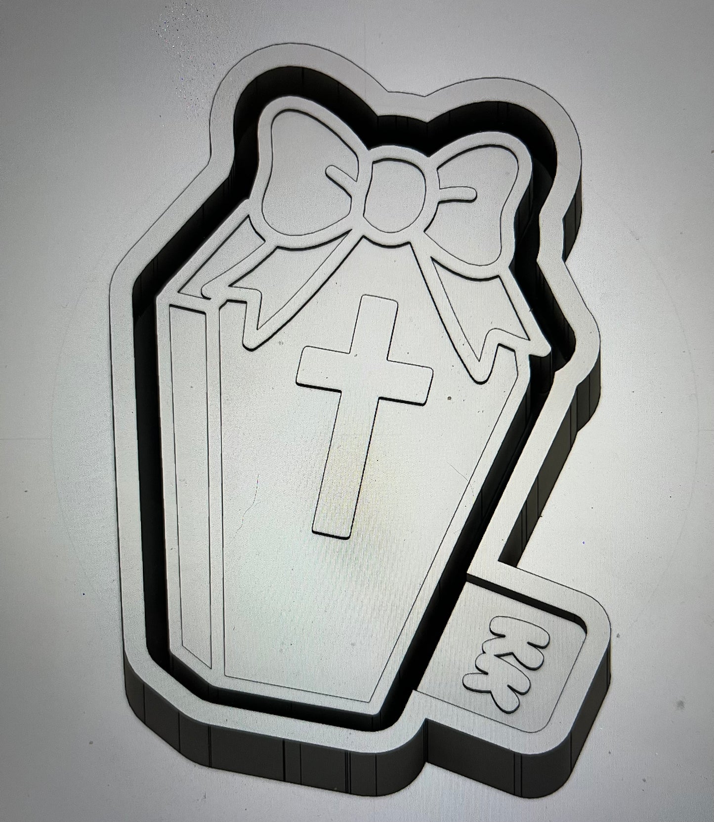 Casket With Bow Mold