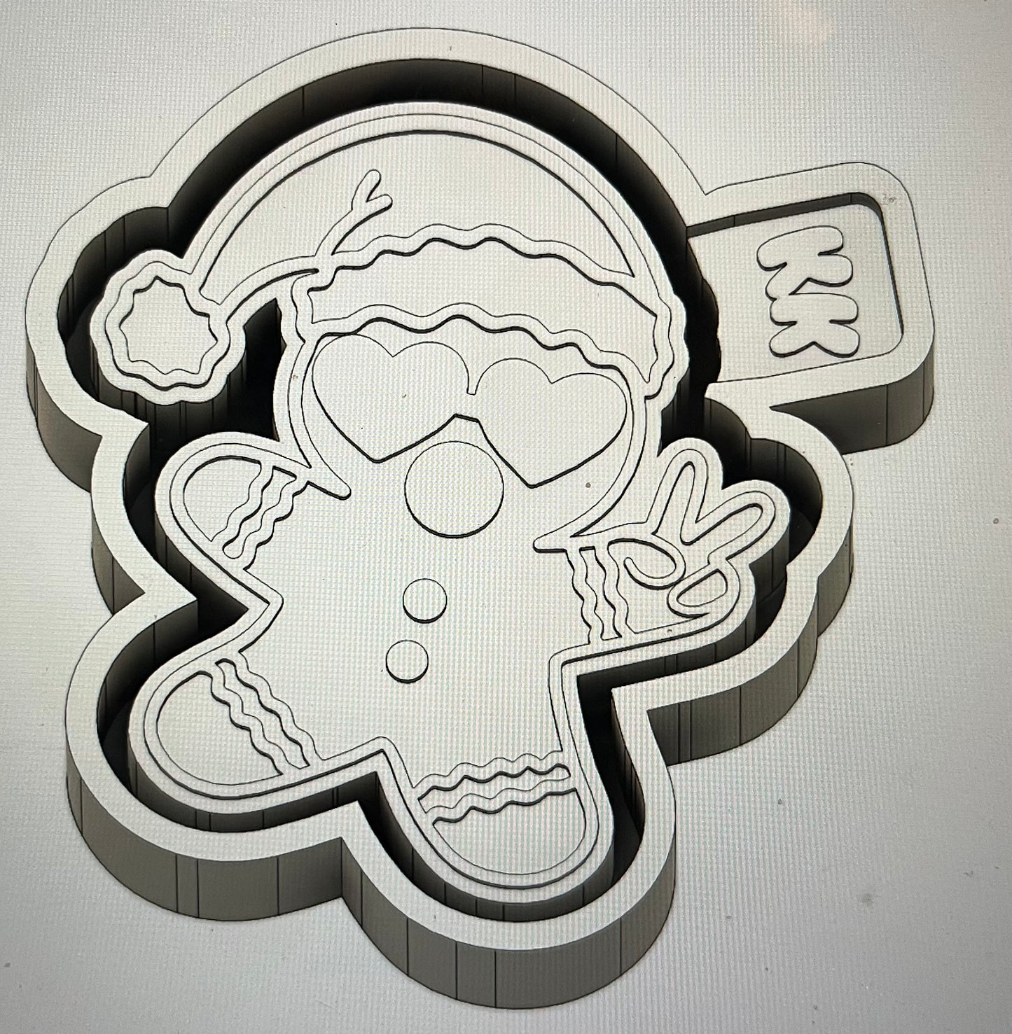 Gingerbread Blowing Bubble Mold