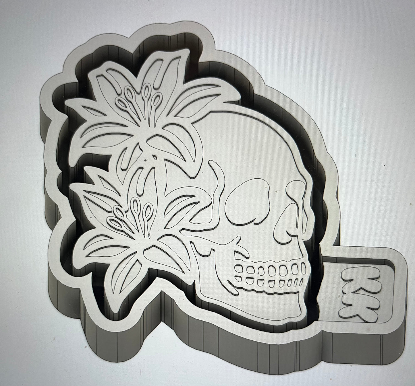 Skull Hibiscus Mold