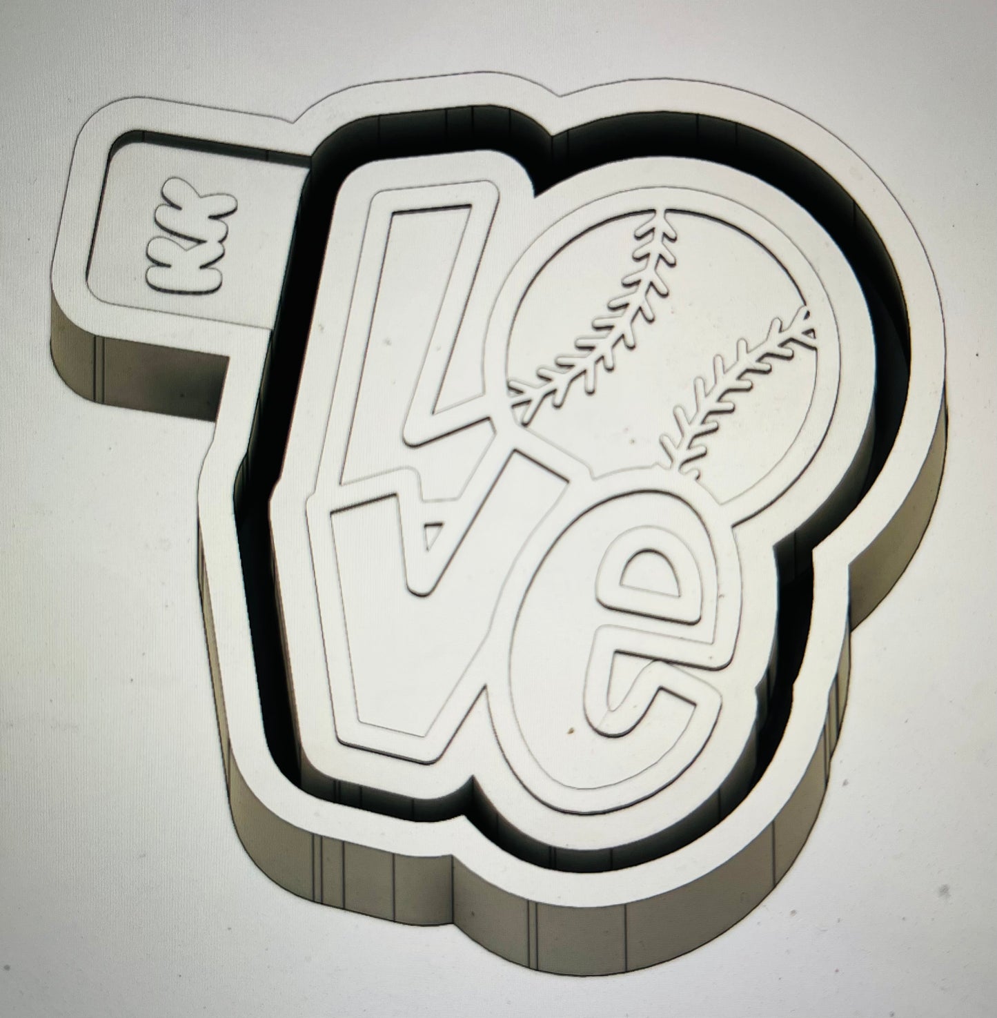 Love Baseball Mold