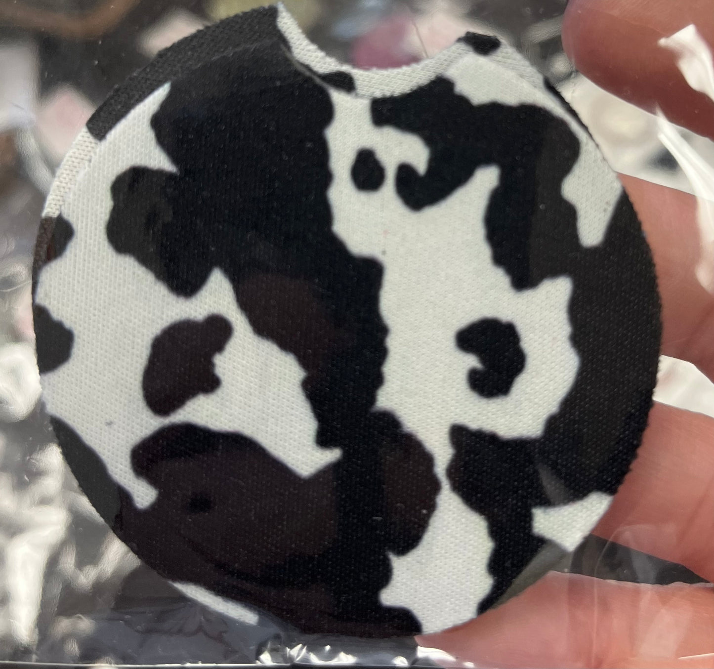 Cow Print Car Coaster 2 pack