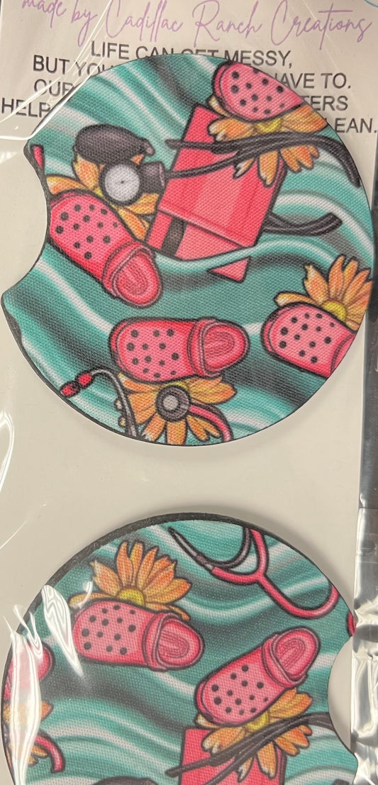 Nurse Car Coaster 2 pack