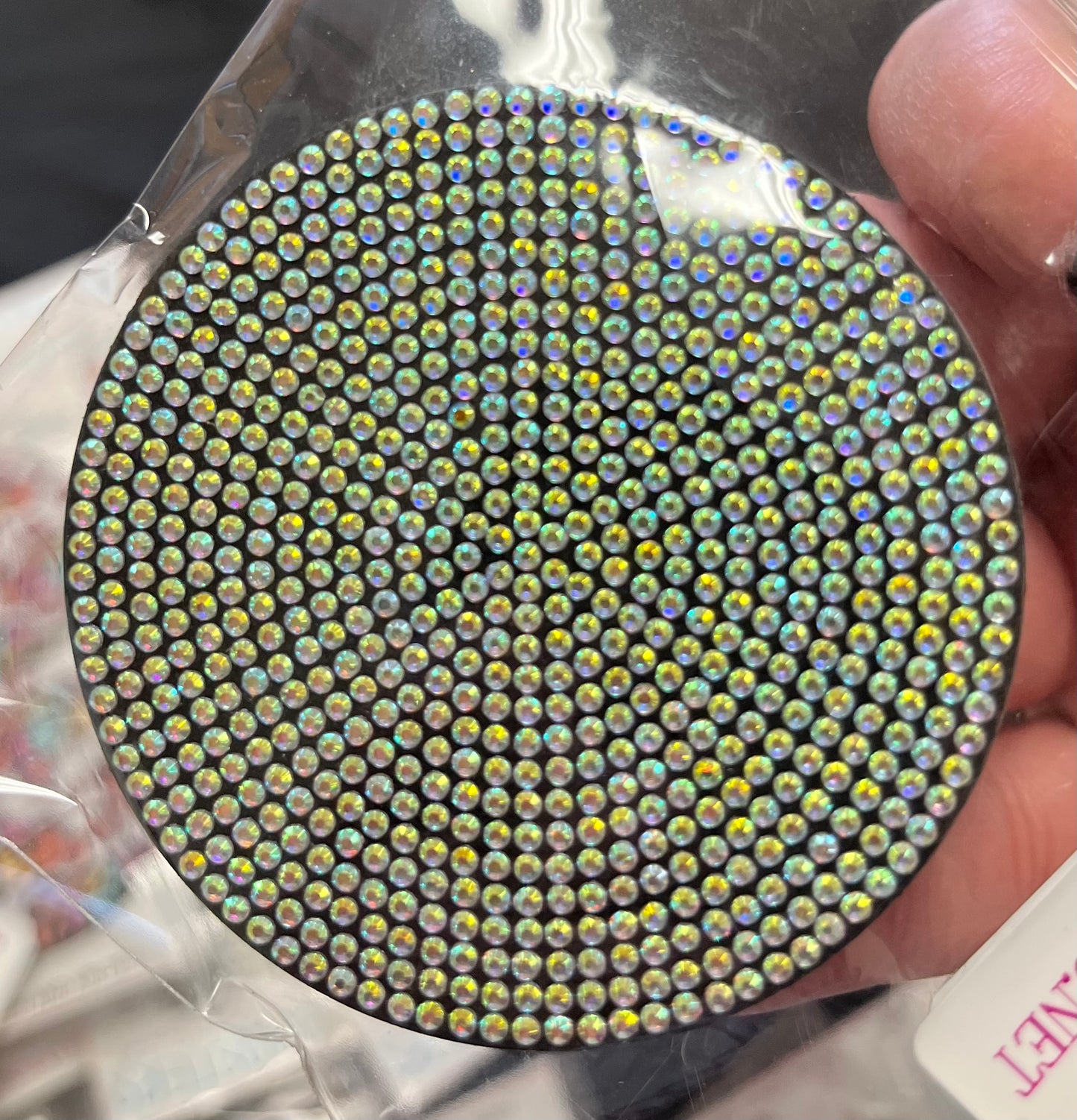 Silver Bling Car Coaster 2 Pack, Silicone