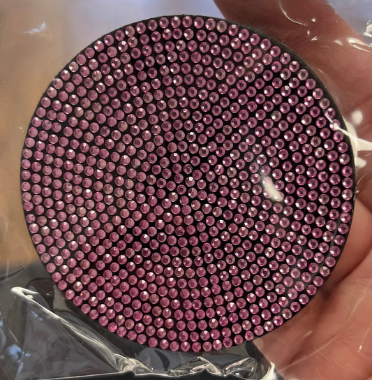 Pink Bling Car Coaster 2 Pack, Silicone
