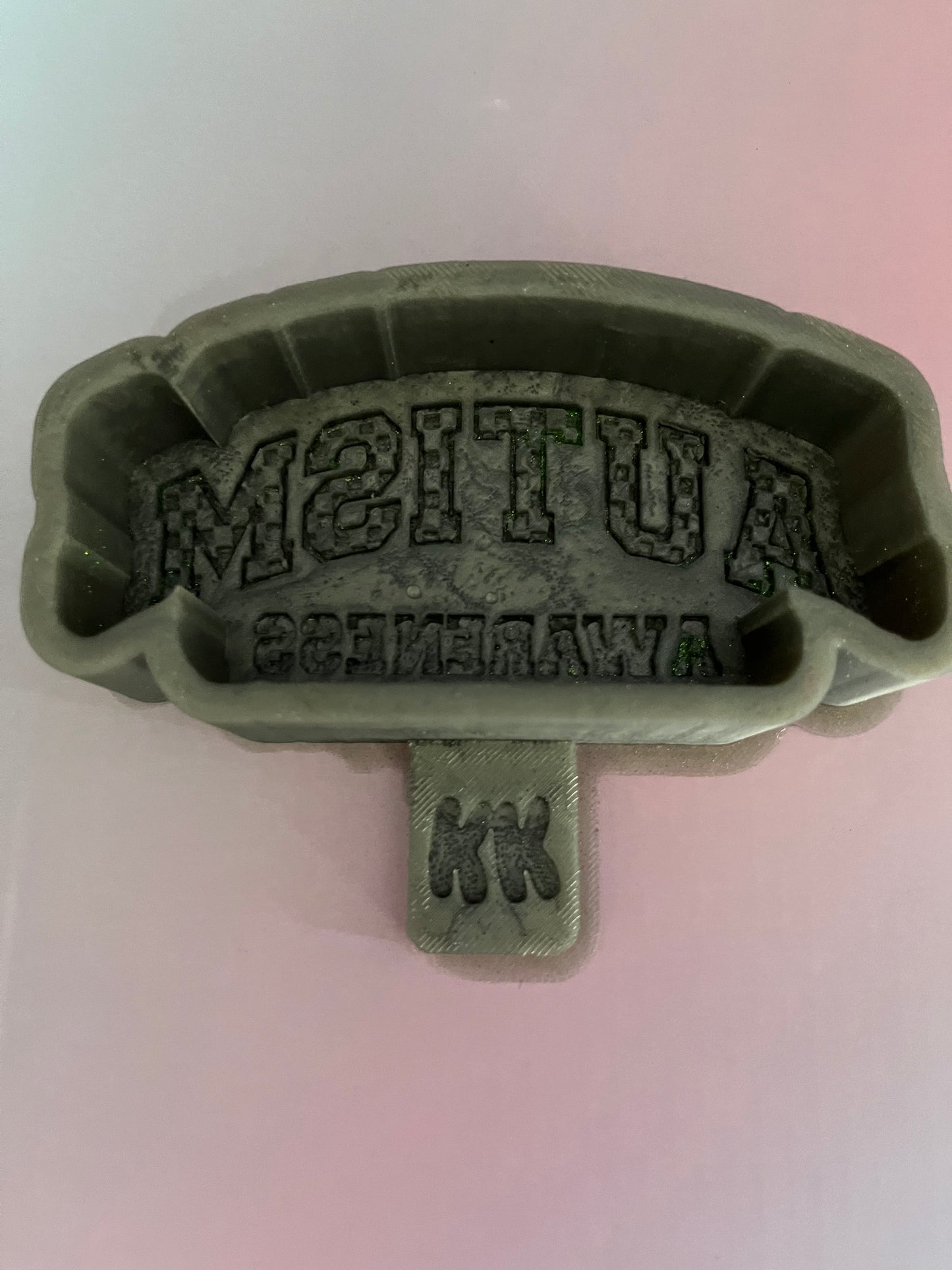 Checkered print autism awareness destash