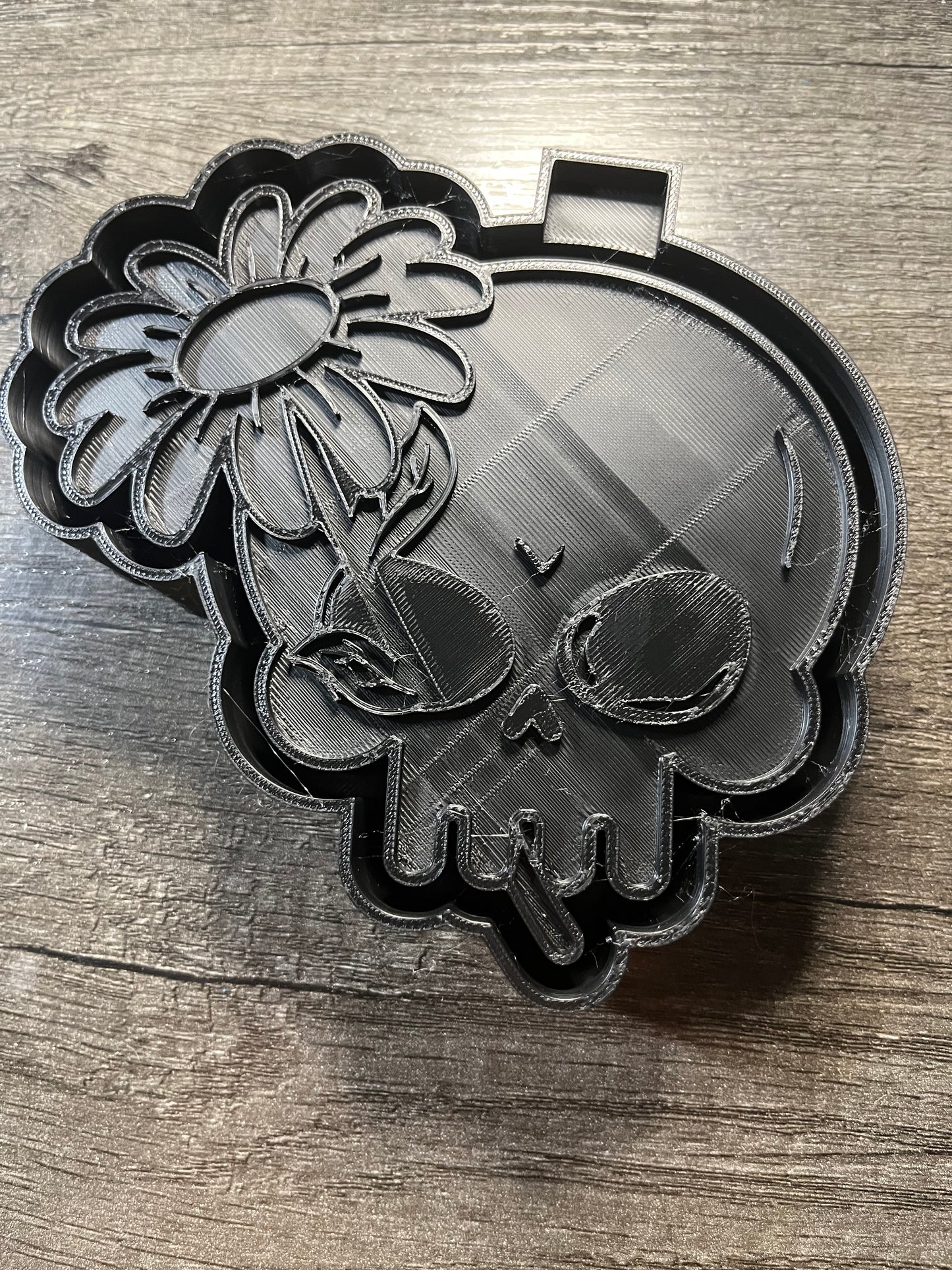 Skull with Daisy Mold