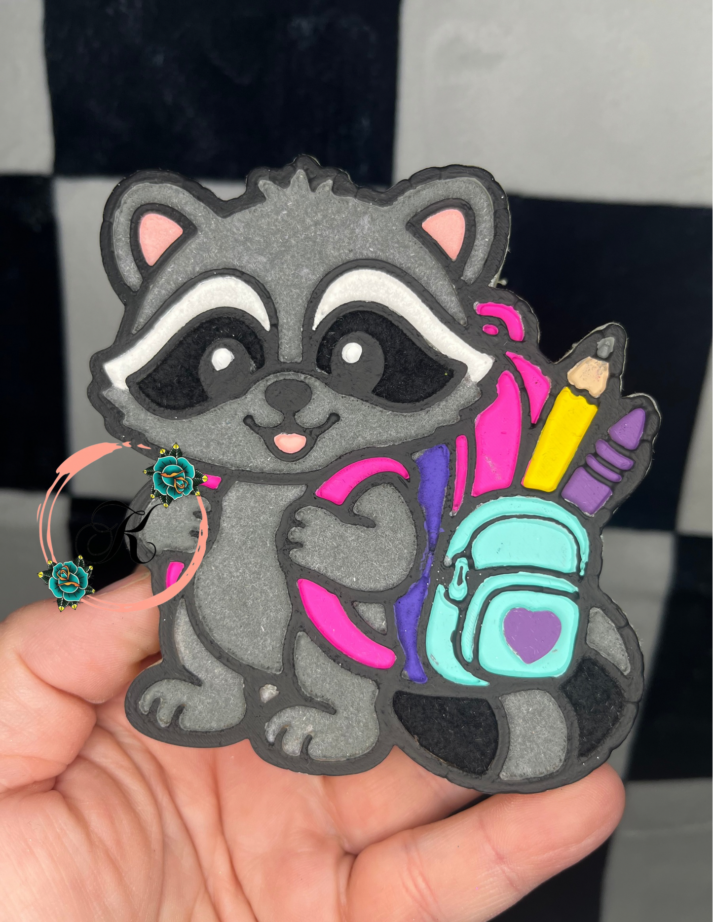 Back To School Raccoon Freshie