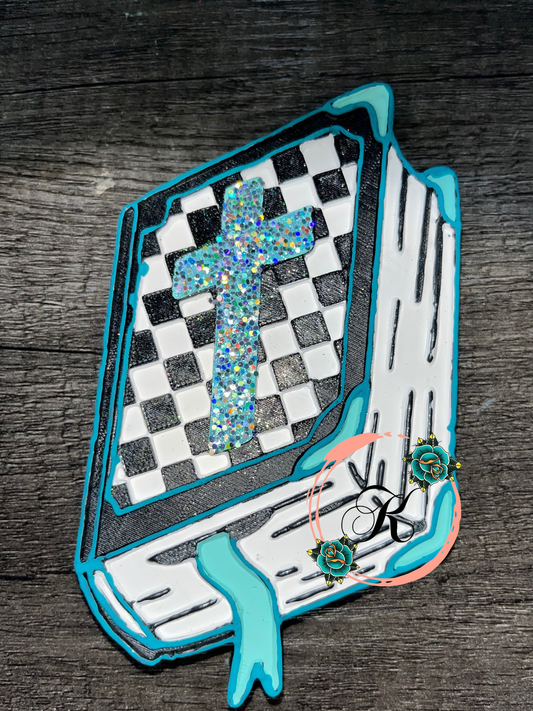 Checkered Print Bible Freshie