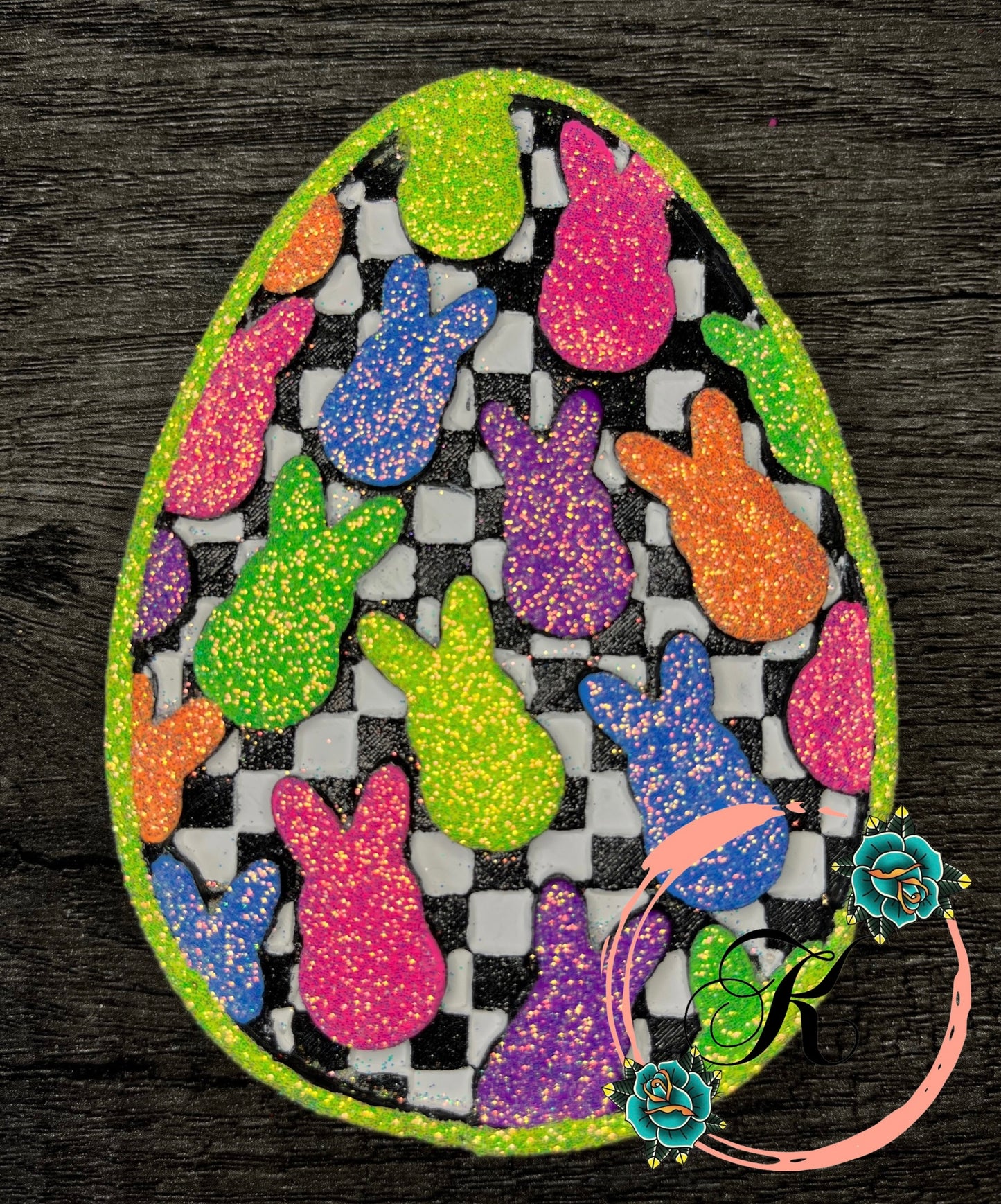 Checkered Peep Egg Freshie