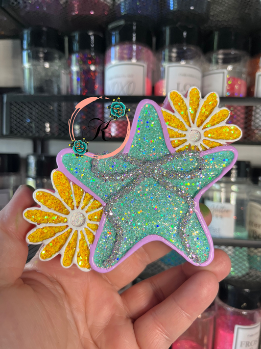 Starfish with Lillies Freshie