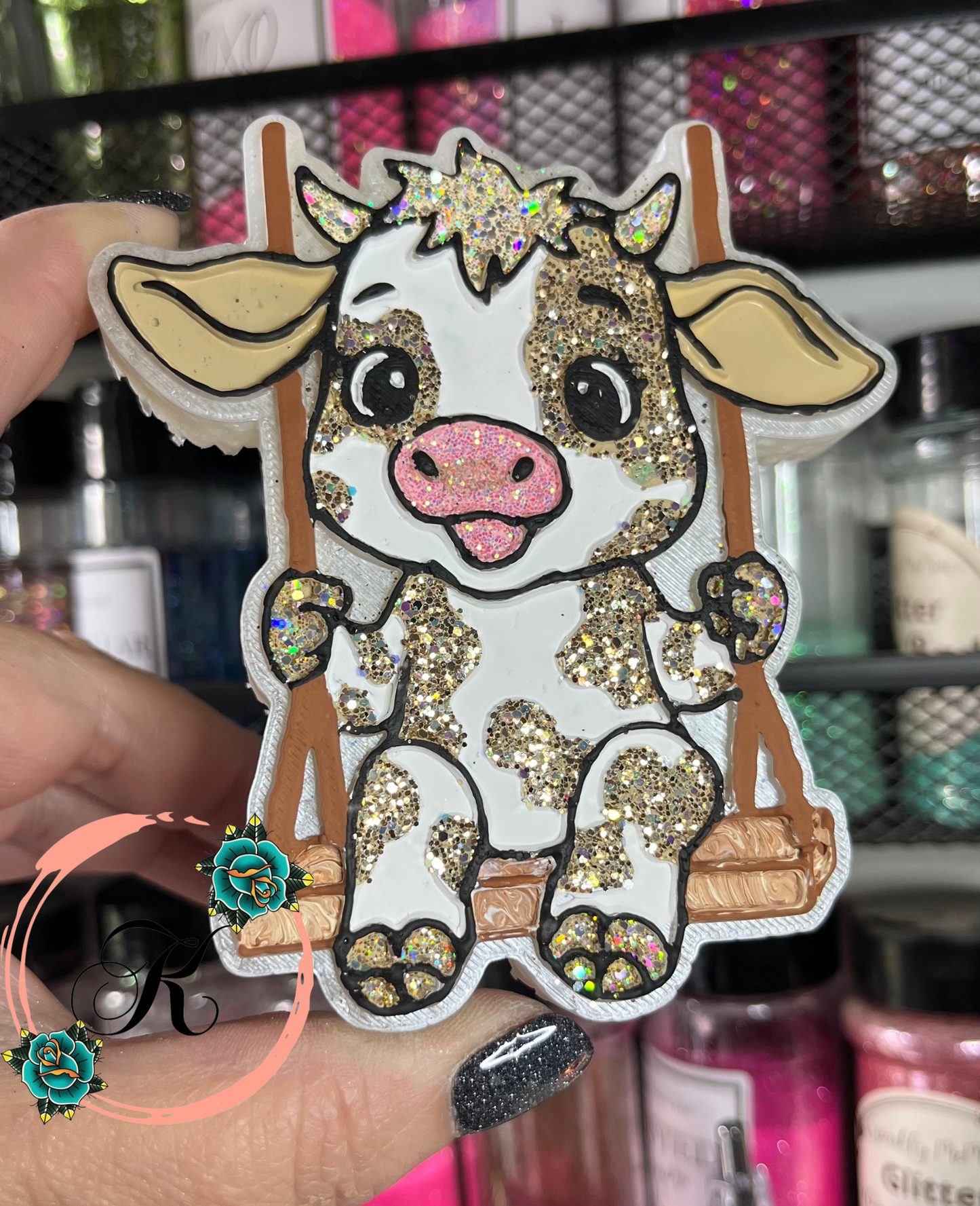Cow Swinging Freshie