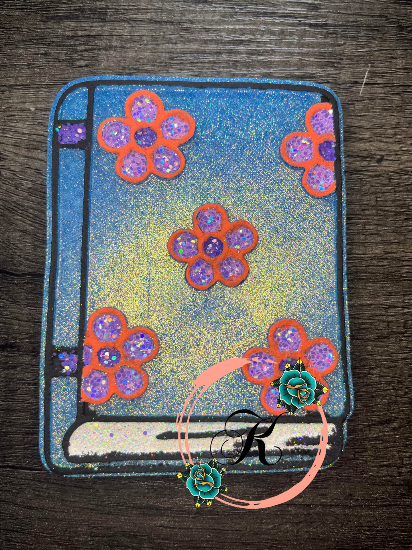 Book with Flowers Freshie