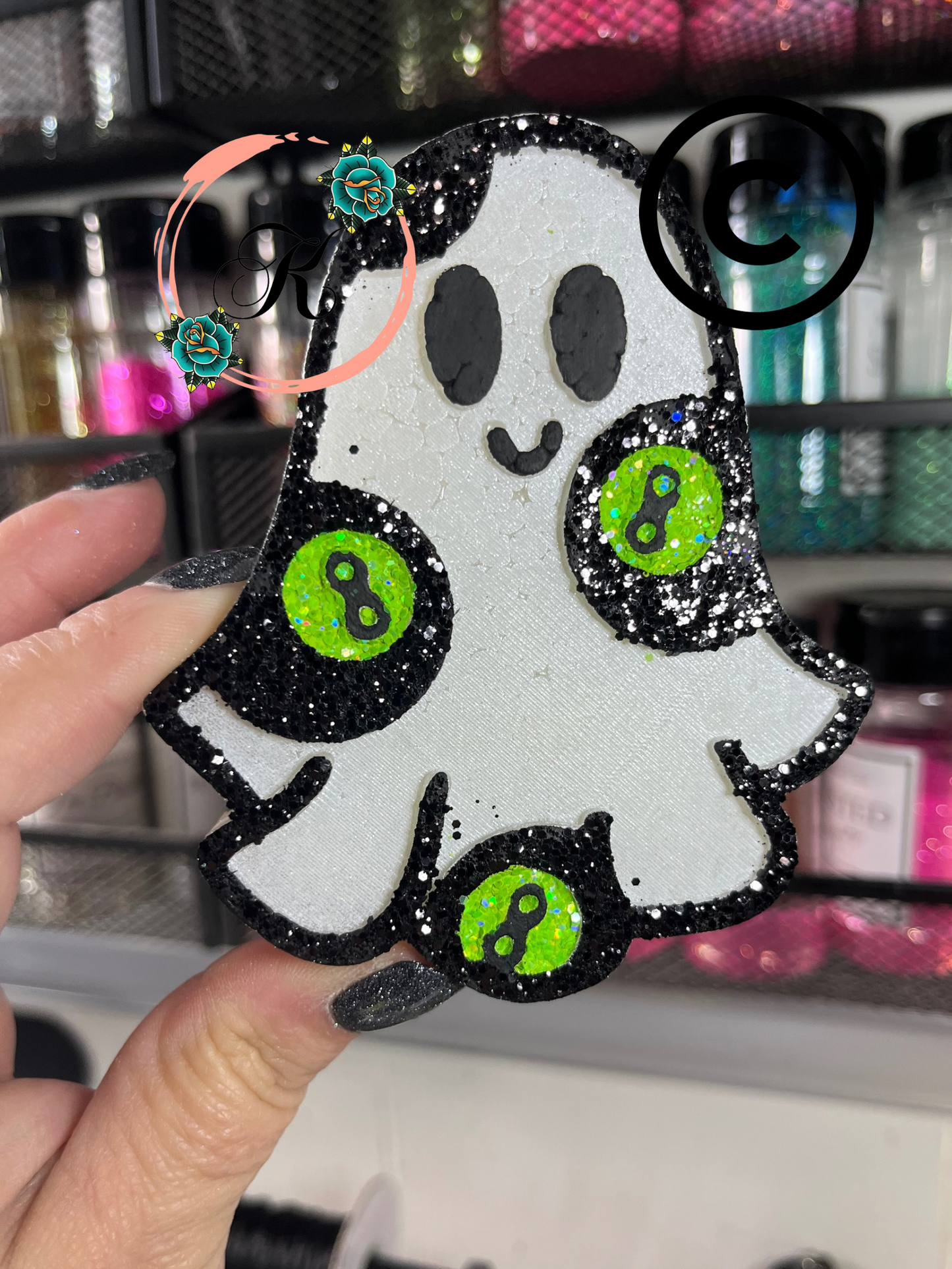 8 Ball Ghost Freshie