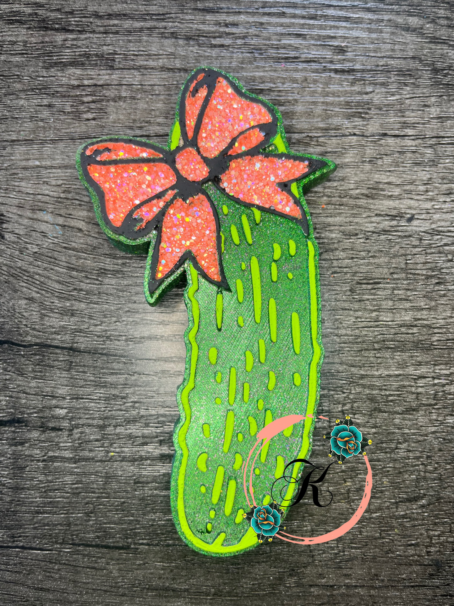 Pickle with Bow Freshie