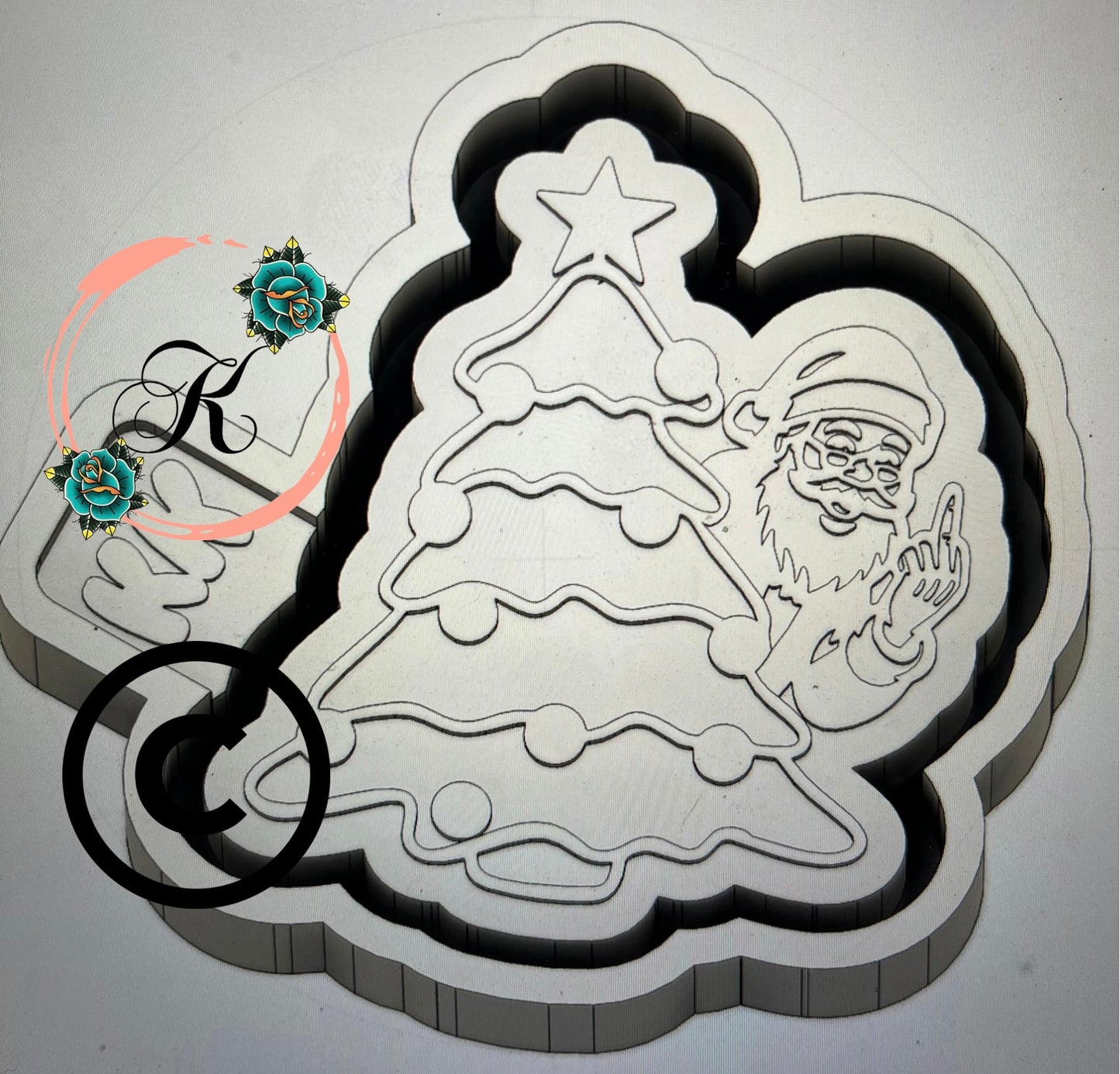 Flip Off Santa Mold