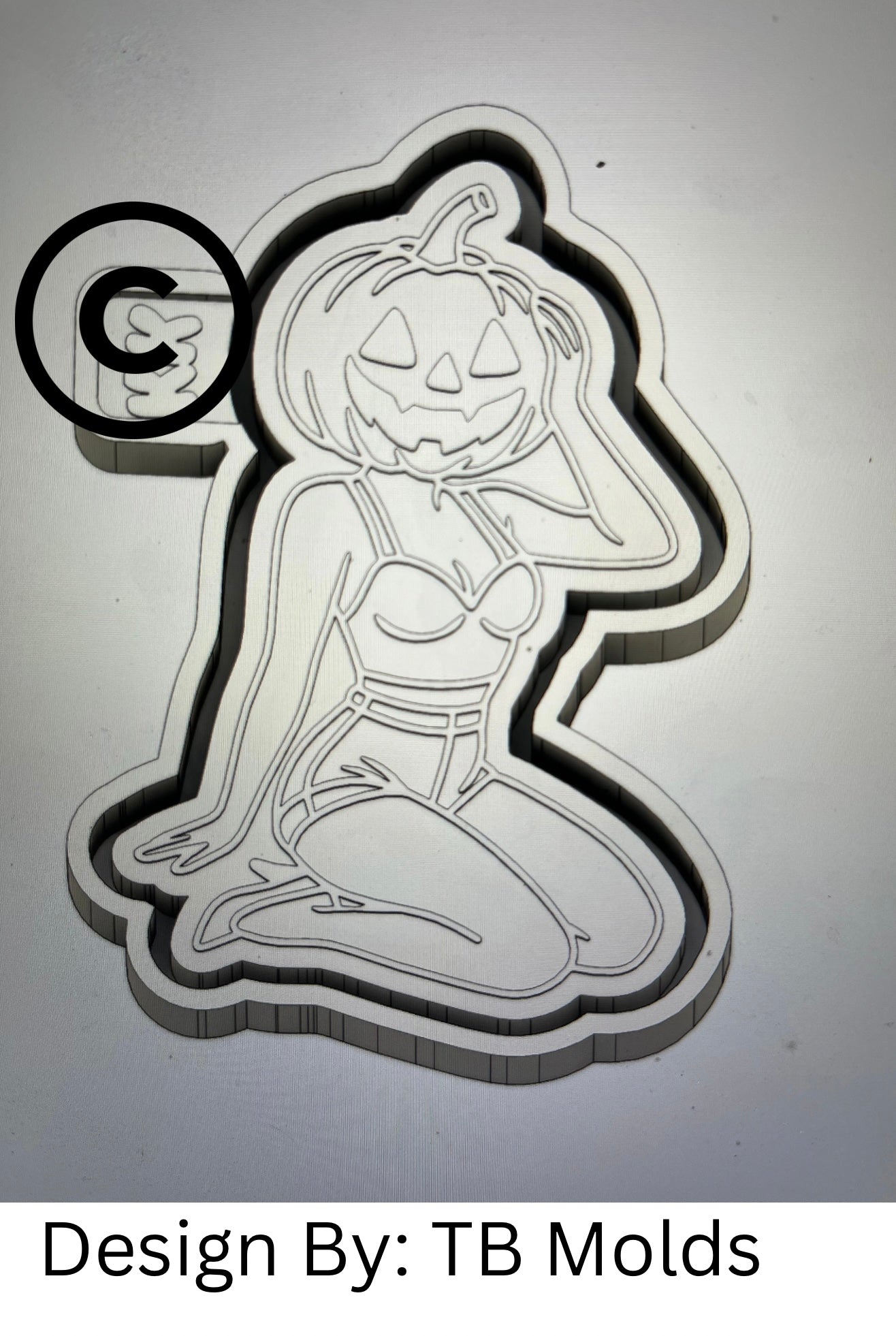 Pumpkin Pin Up Girl Mold
