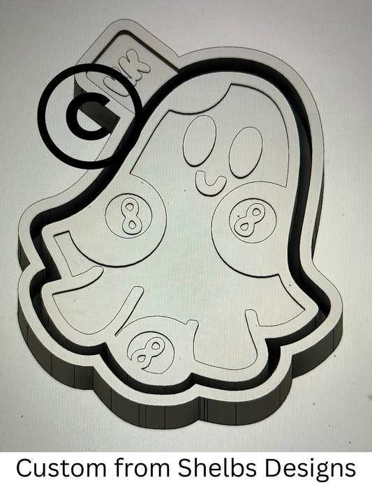 8 Ball Ghost Mold