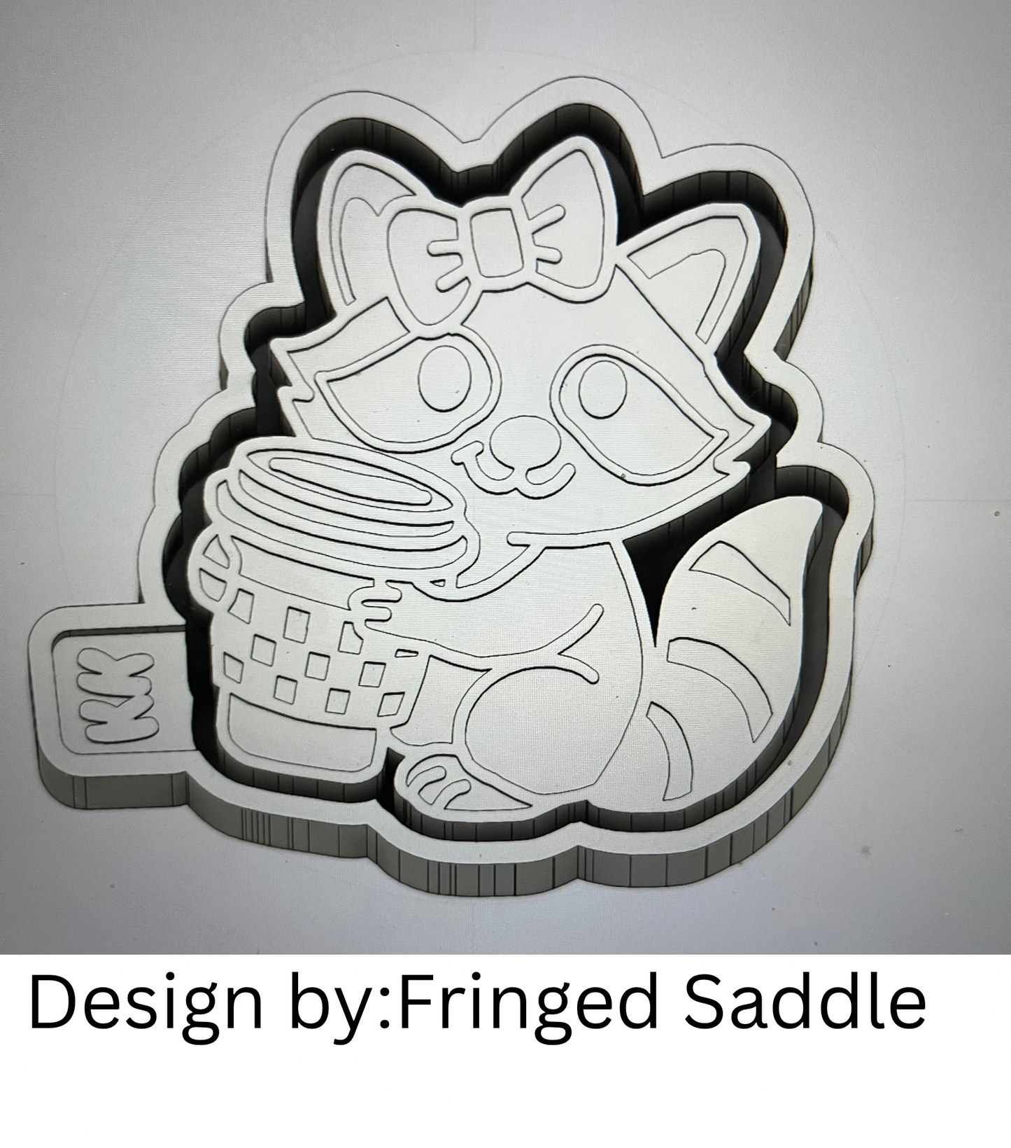 Raccoon with Coffee Mold