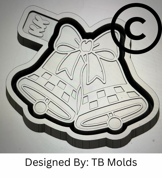 Checkered Christmas Bells Mold