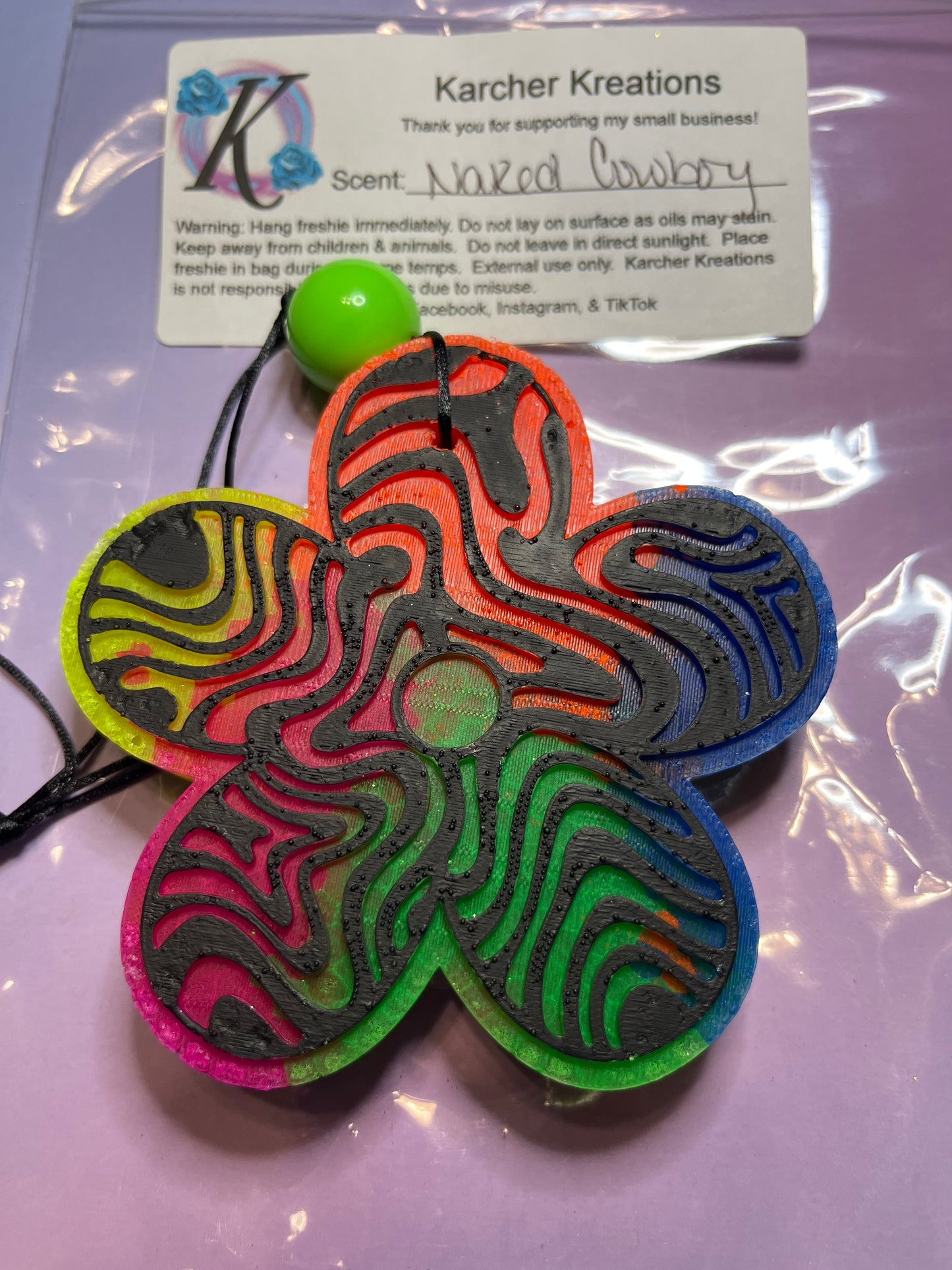 Retro Flower- Naked Cowboy