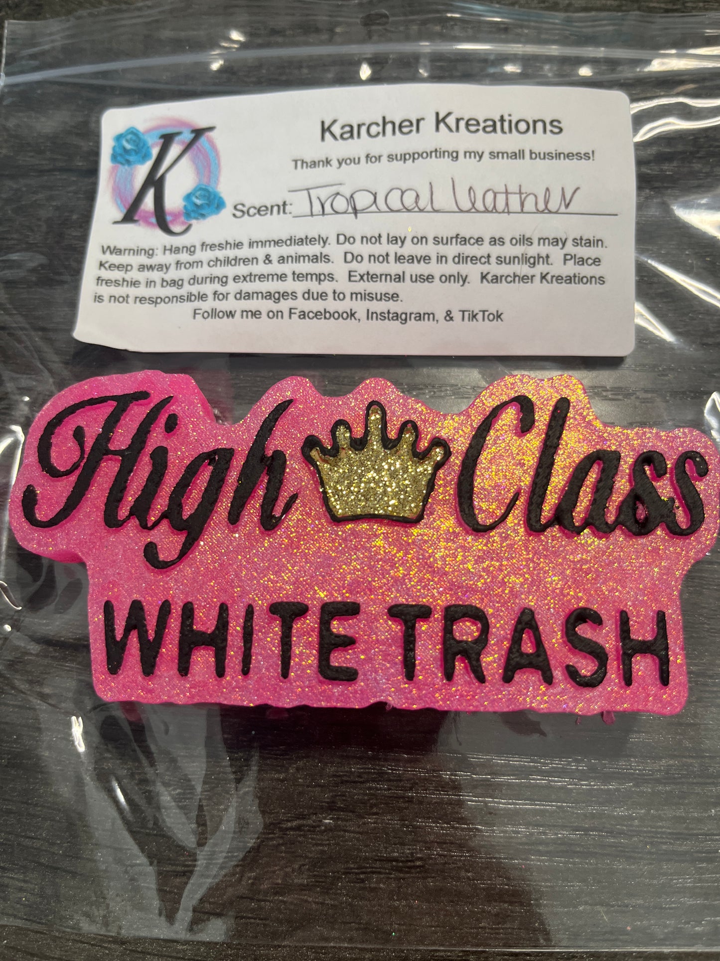 High Class White Trash…… Tropical Leather