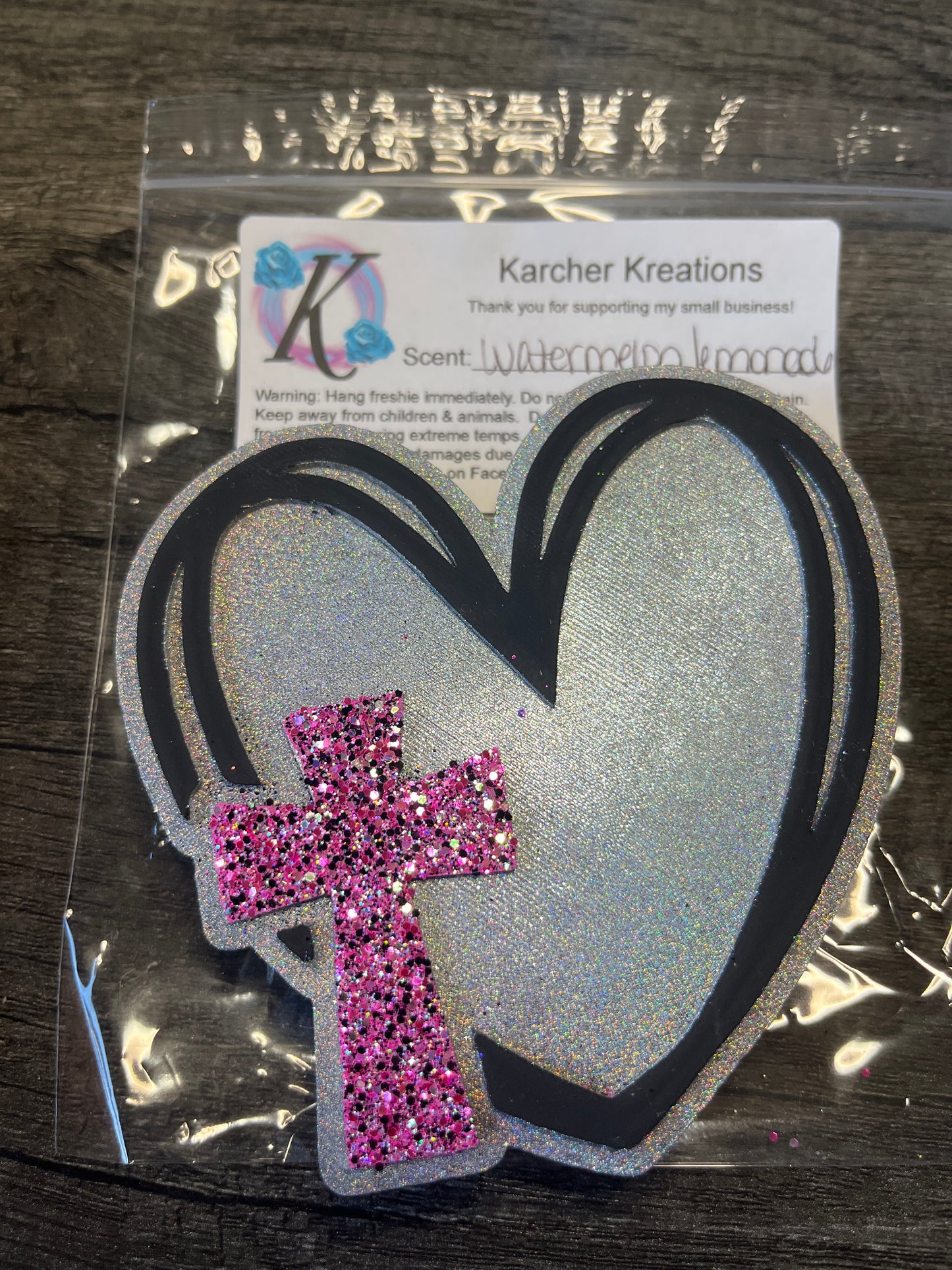 Heart Cross— Watermelon Lemonade