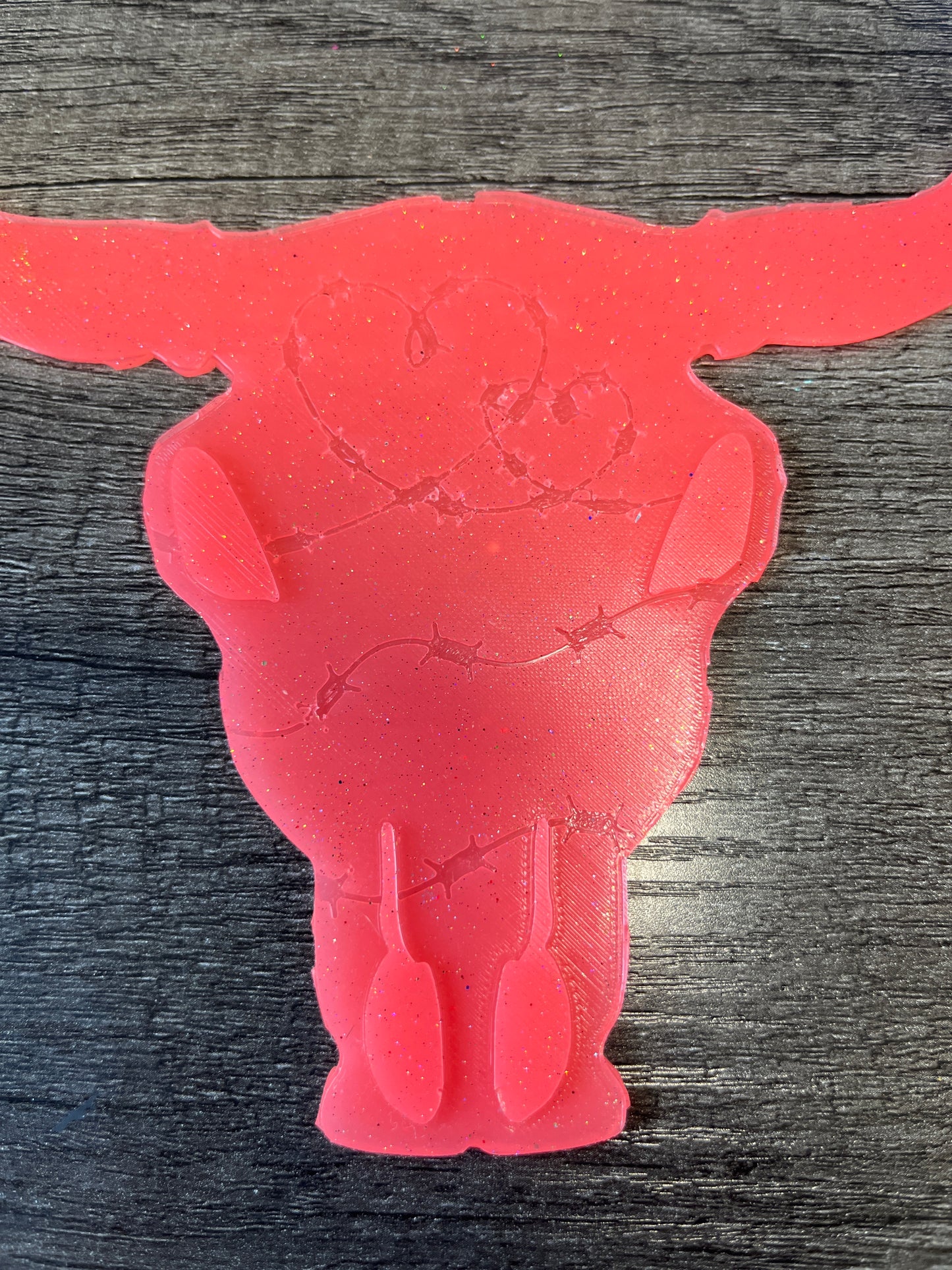 XL Heart Barbed Wire Bull Insert (Fraziers) Destash