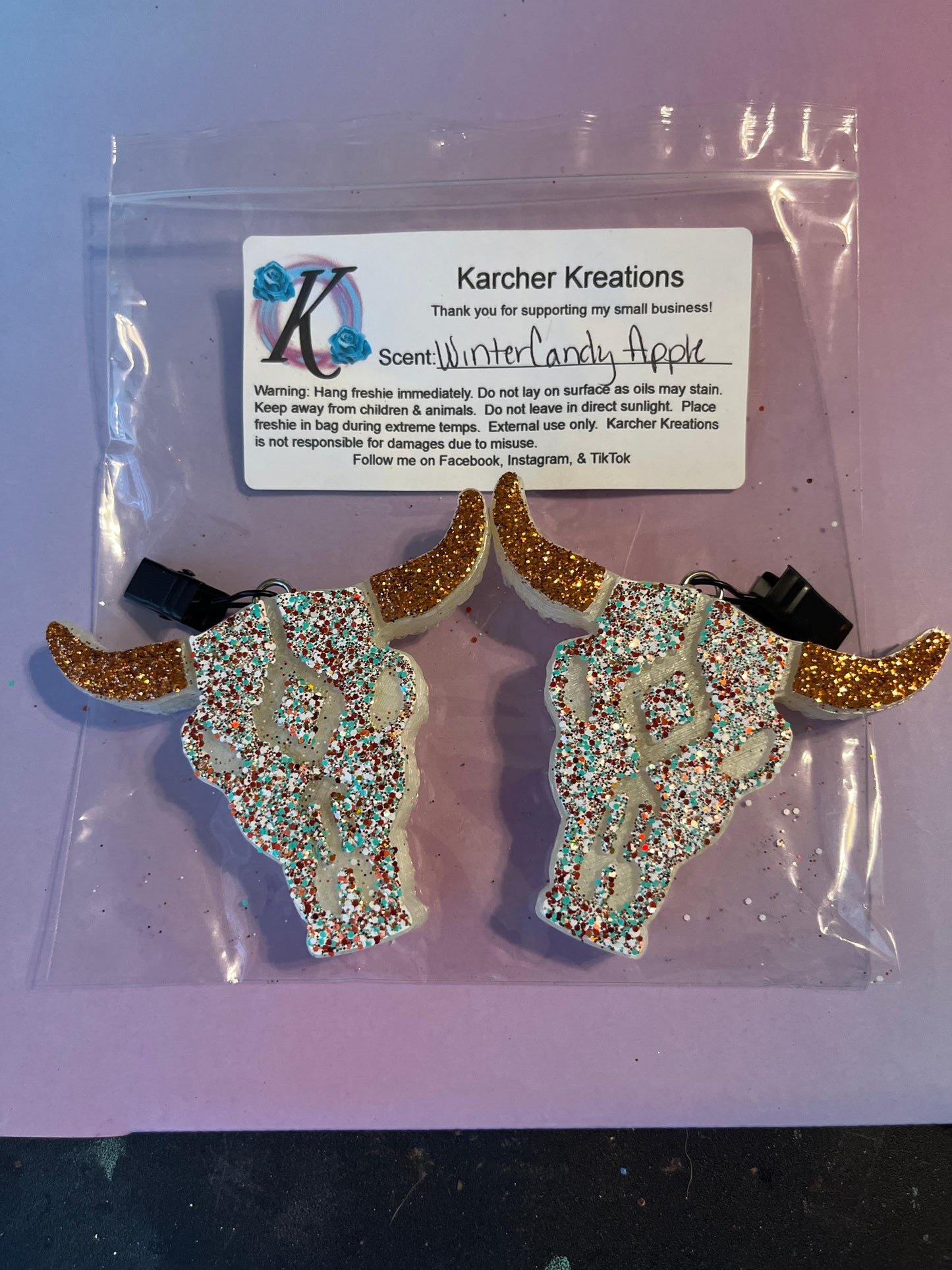 Bull Skull Vents- Candied Apples