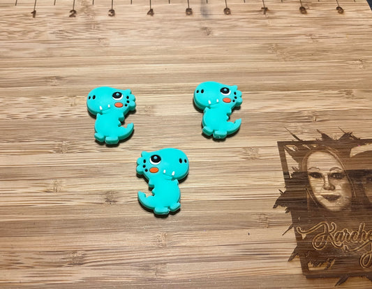 Green Dinosaur Silicone Focal