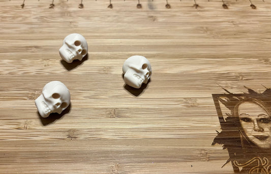 White Skull Silicone Focal