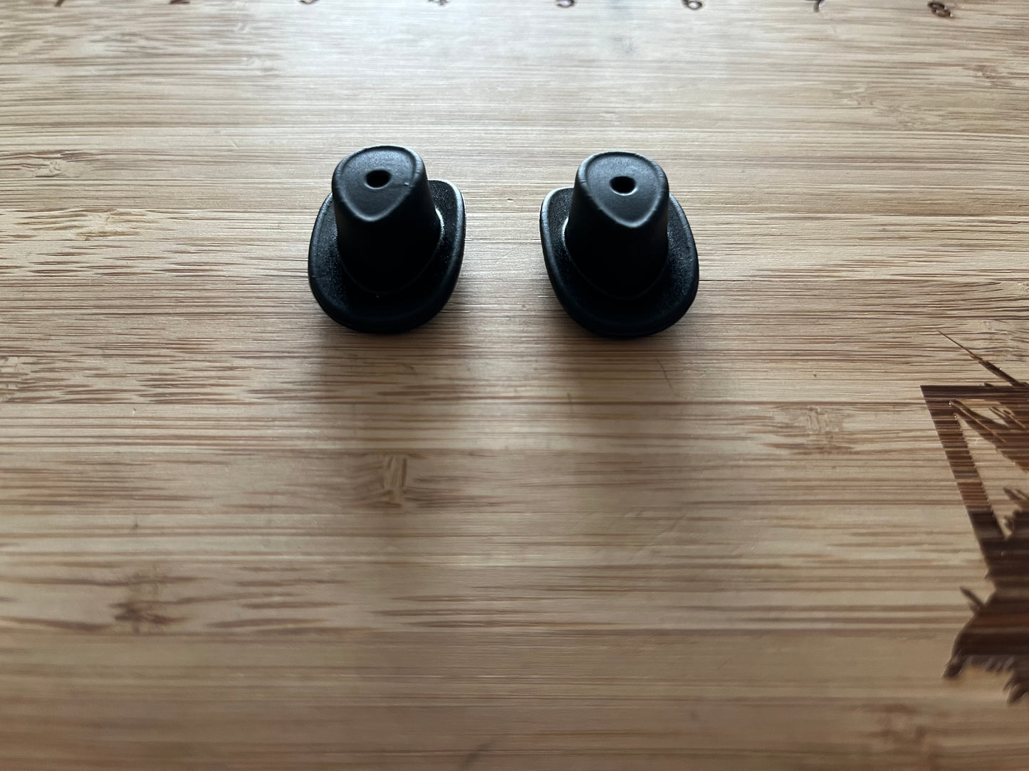 Cowboy Hat Black Silicone Focal