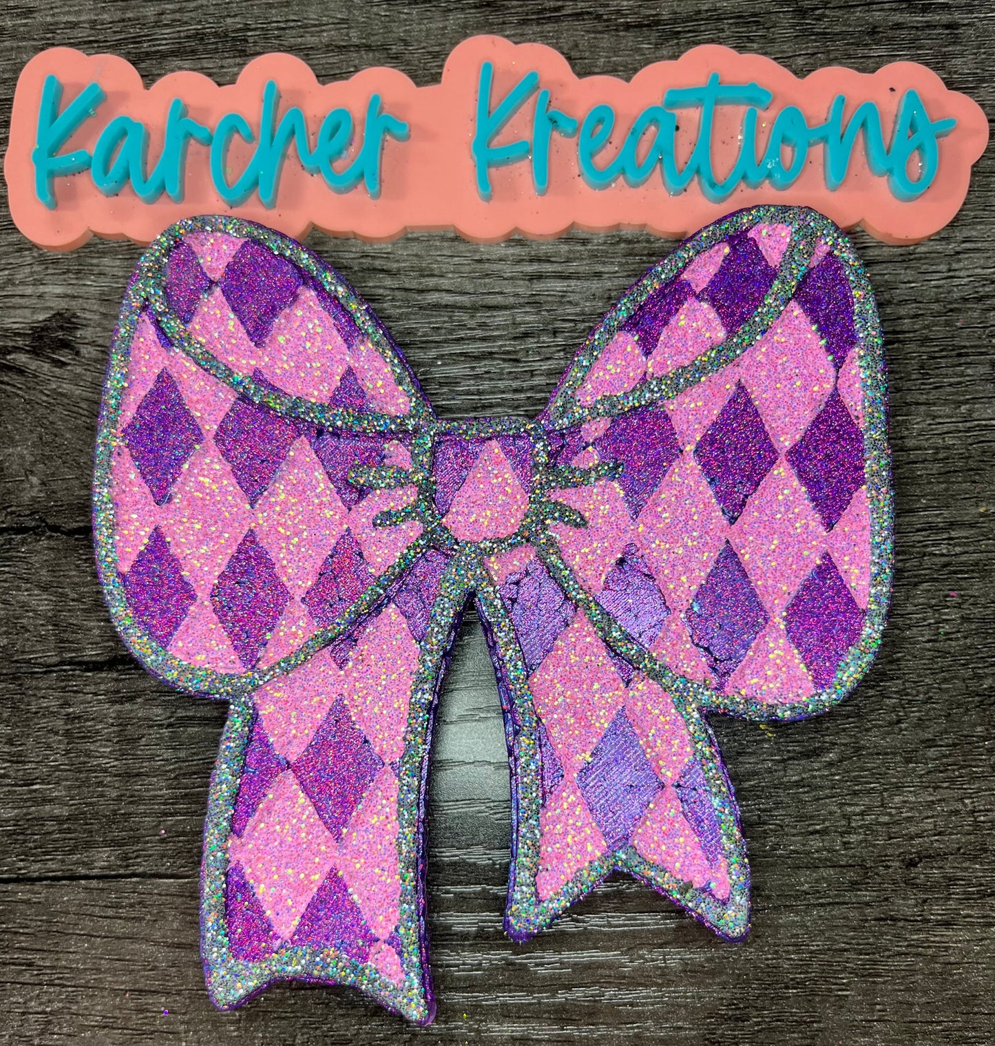 Bow with Diamond Pattern Freshie