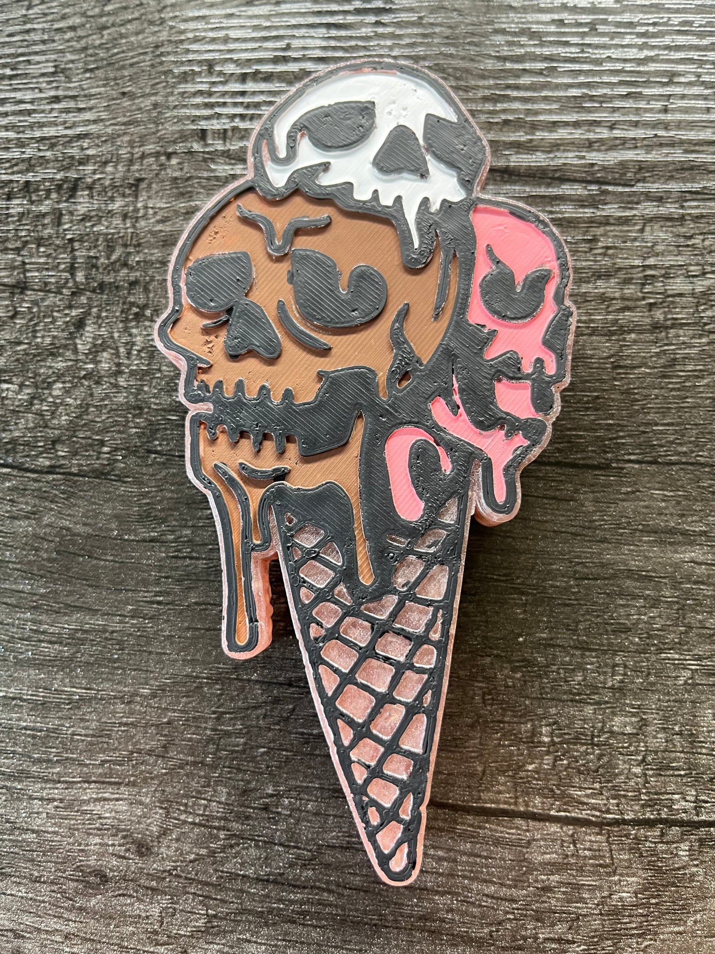 Ice Cream Skull Freshie