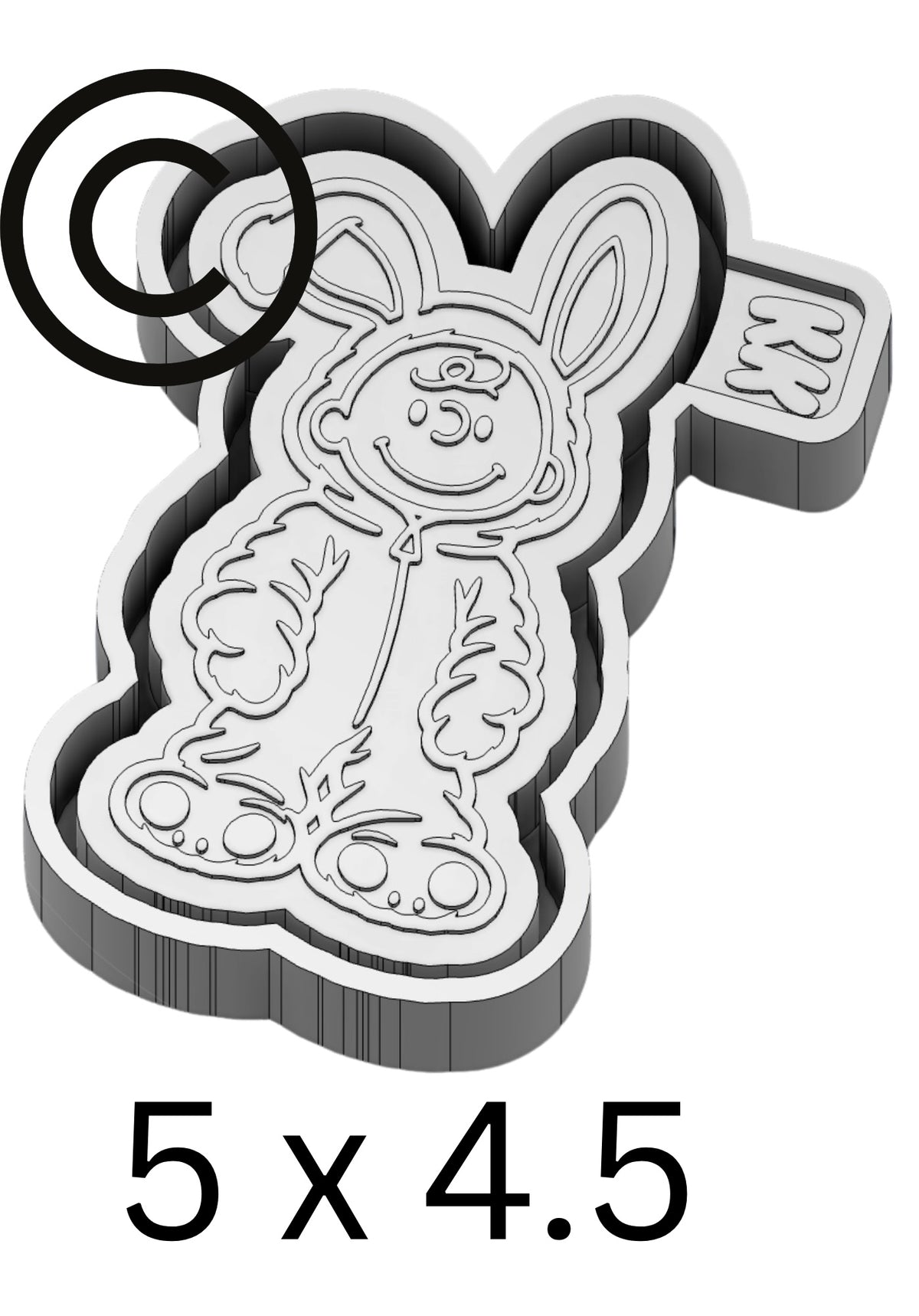 Charlie In Bunny Suit Mold