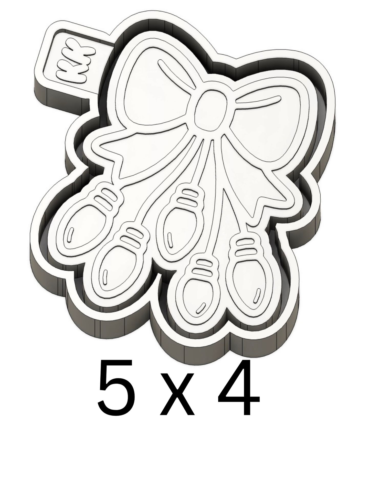 Bow with Hanging Bulbs Mold