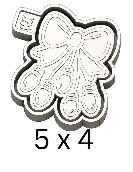 Bow with Hanging Bulbs Mold