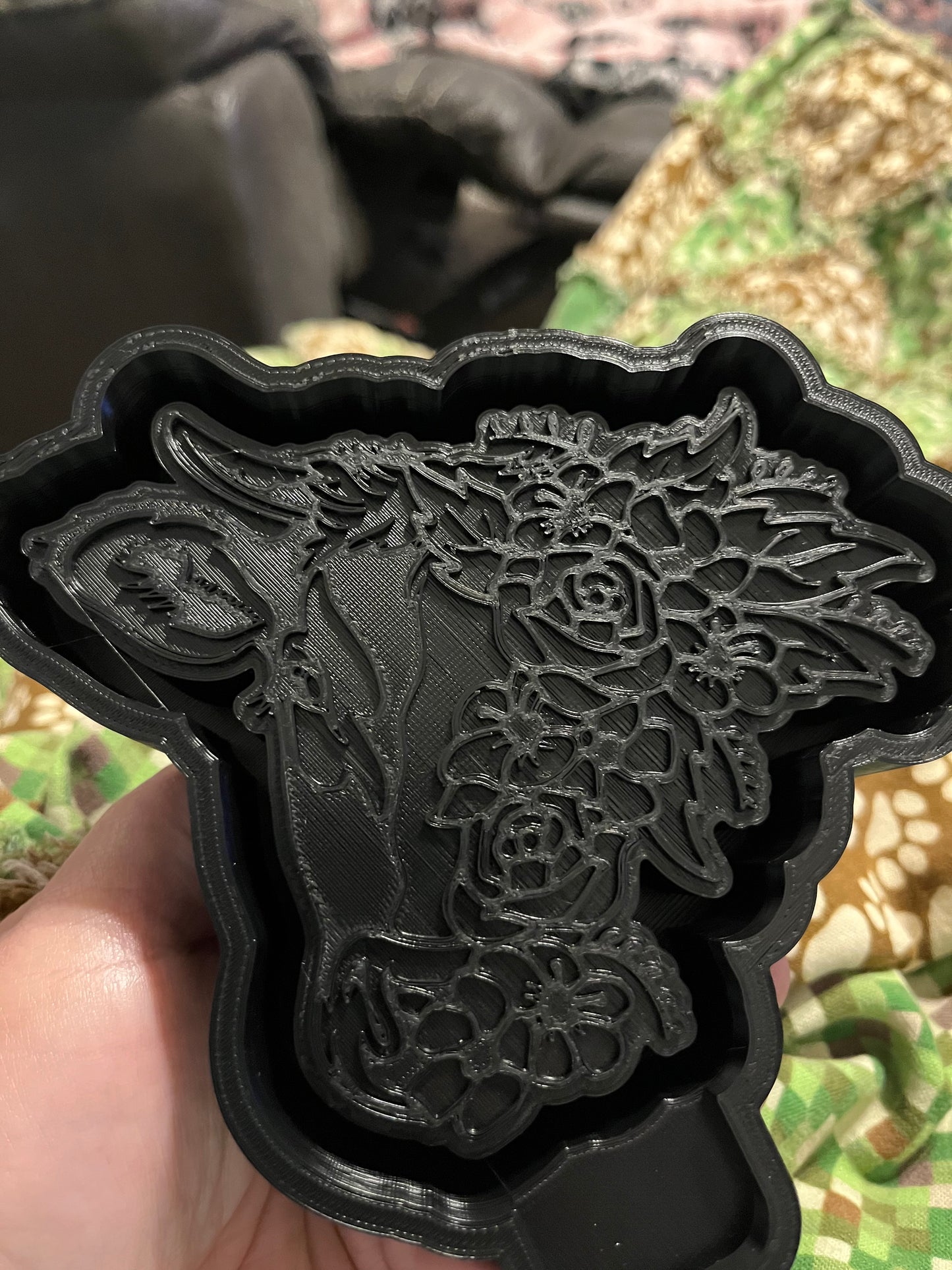 Floral Cow  Mold