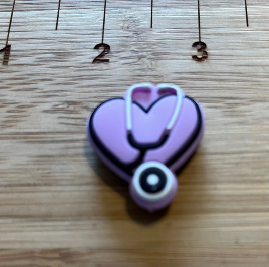 Stethoscope Heart Focal Bead